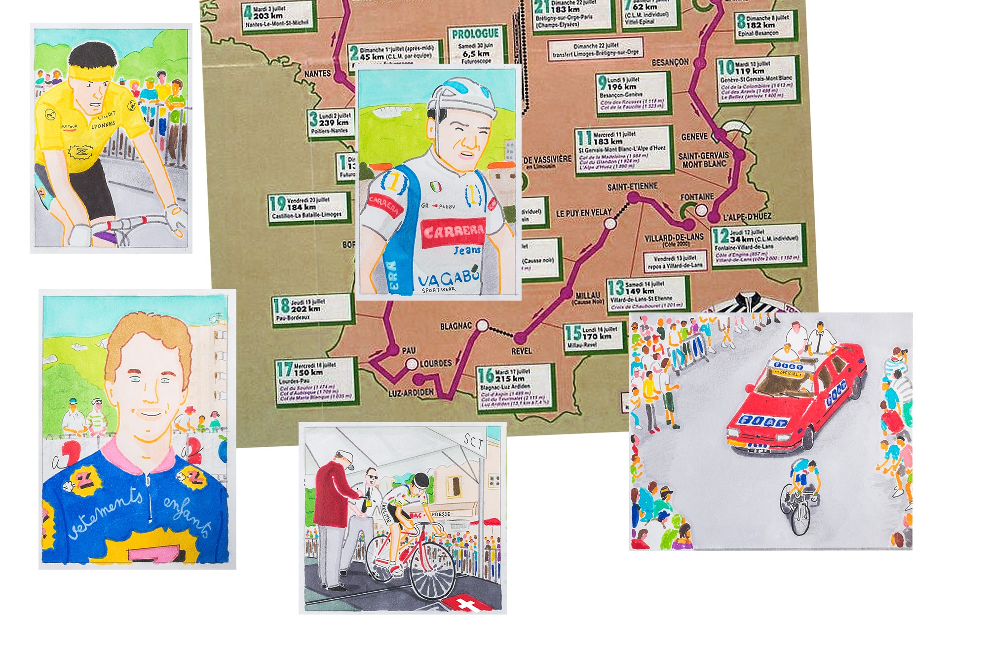Archives documentaires Tour de France du 12/07/90