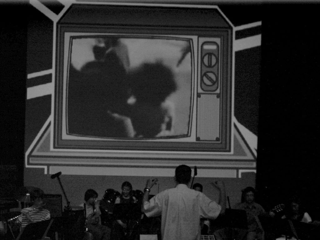 Projection et concert devant public Projection et concert devant public