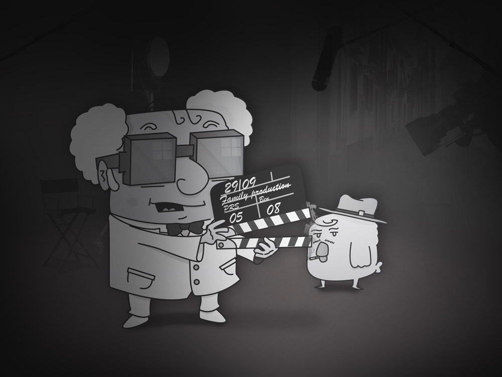 Illustration cinéma Professeur Zembrouille