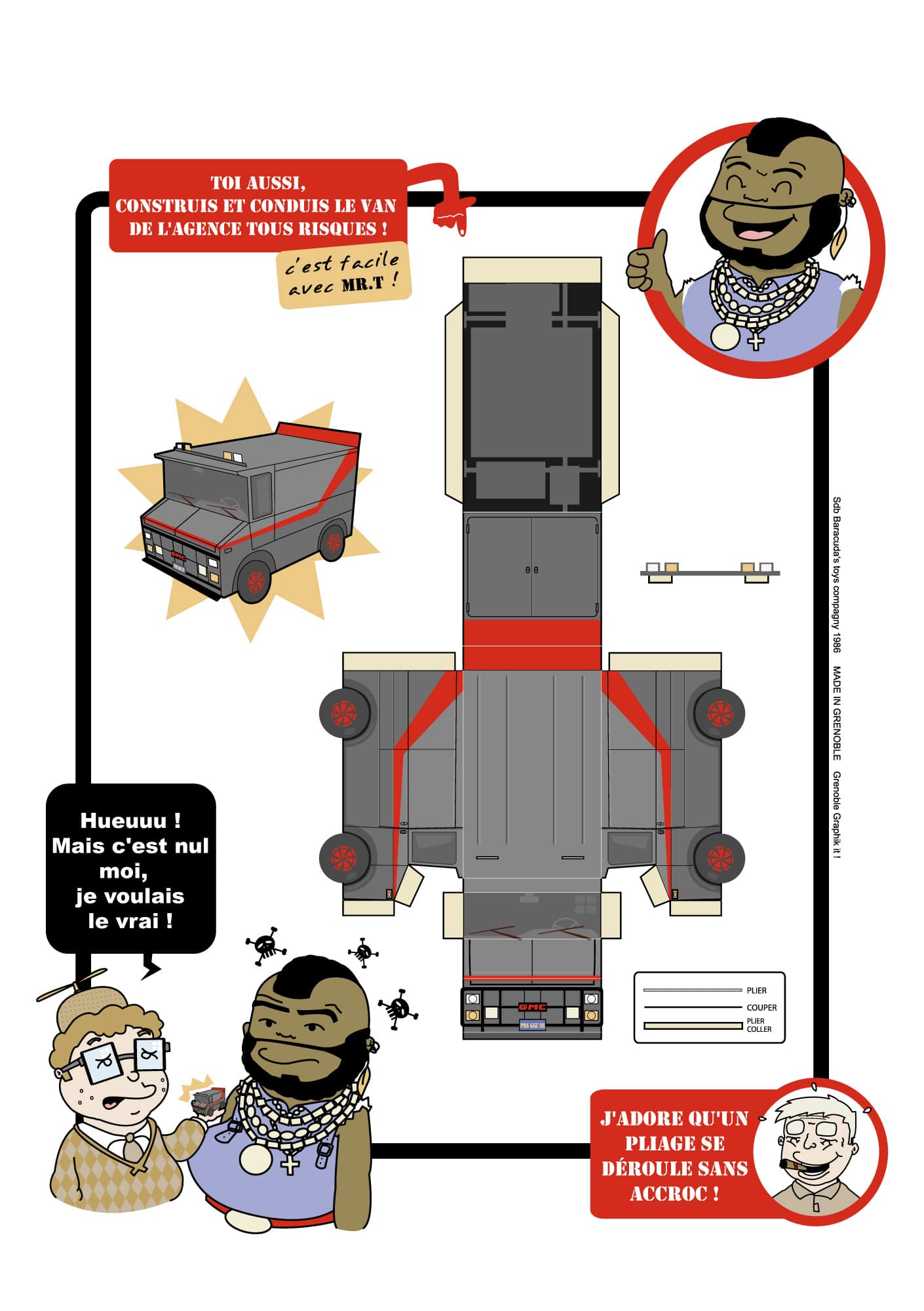 Plan de construction du van de l'agence tous risque