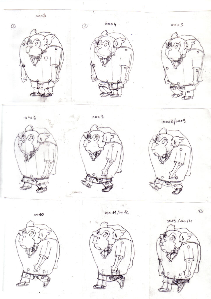 Rush d’animation du personnage « Supa Ourson »