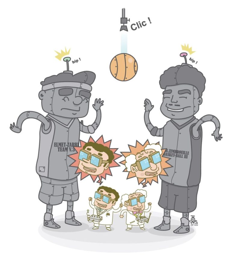 Comic strip – Dr Zembrouille VS professeur Elmet Zarby – case 2